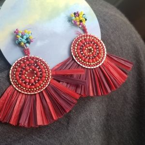 Red earrings